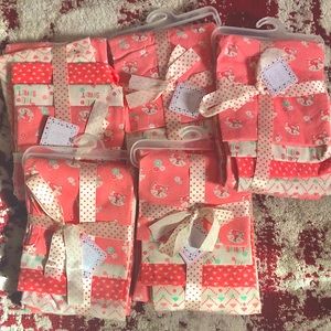 Zak & Zoey receiving blankets-4 to a pack, 5 packs, coral pink.